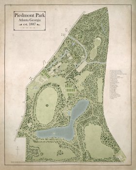 (image for) Piedmont Park Map