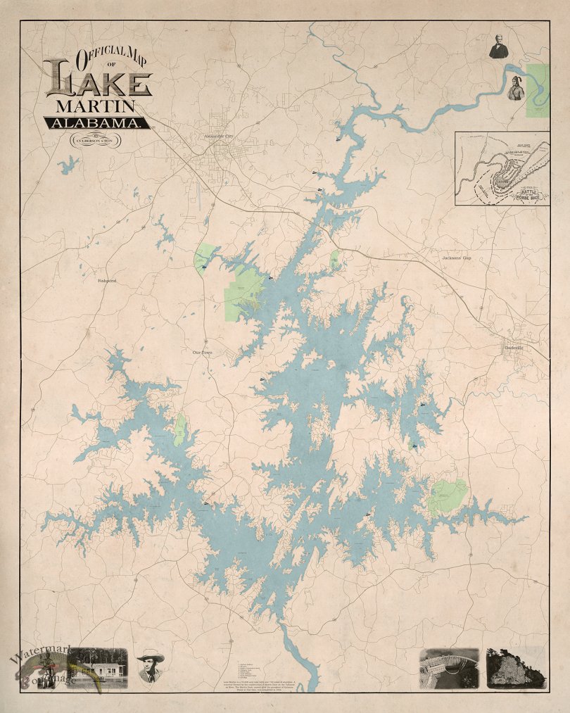 Lake Martin Alabama Map