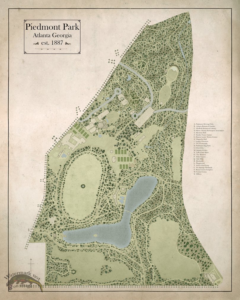 Piedmont Park Map