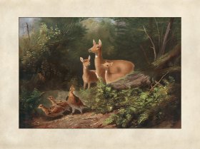 (image for) Doe With Two Fawns